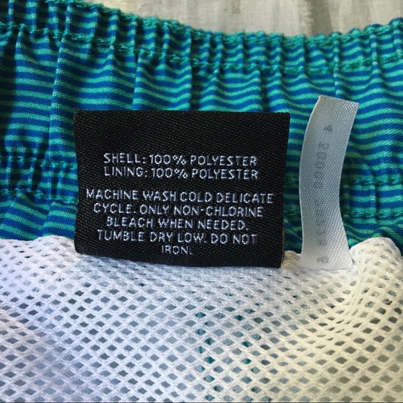 Striped Swim Trunks Mesh-Lined Board Short Boys M8 - Picture 9 of 10